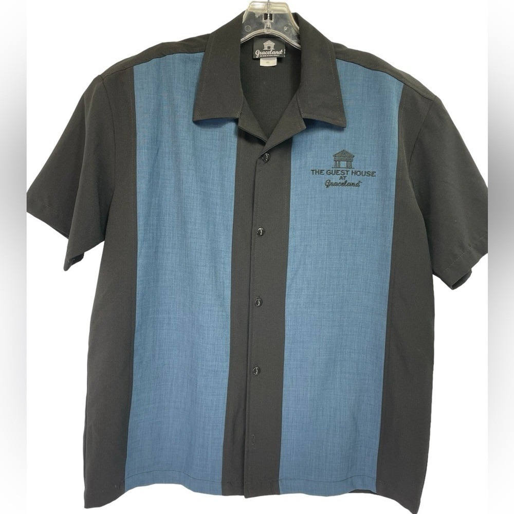 Graceland the Guesthouse Men's Sz Medium Bowling style shirt (T26) NWTs